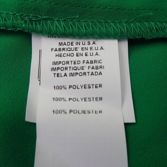 Karen Kane Faux Wrap Top Women's Plus Size 3X Green Flutter Sleeve Surplice - Picture 9 of 10